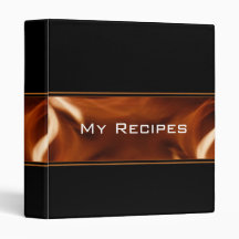 Flame Banner Recipe Book Binders