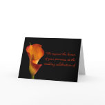 Flame Calla Lily Greeting Cards