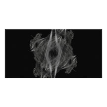 Flame Circle 3 Abstract Digital Black Backgrounds Picture Card