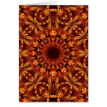 Flame Colored Kaleidoscope Card