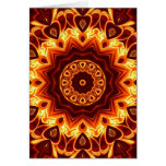 Flame Colored Kaleidoscope Card