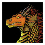 Flame Dragon Print posters