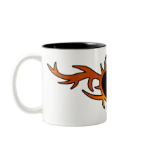 Flame Heart Tattoo Mugs