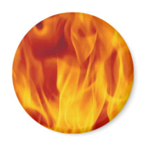 flame fridge magnet