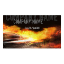 Flame On Business Card Template