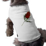 Flame Red Bottle Brush Doggie Tee Shirt