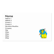 Flame Sneezer Yellow Dragon.png Business Card