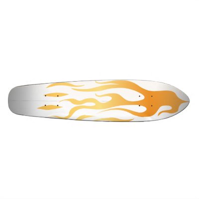 Flame Surfboard Skate Board Deck by BoardsByDesign