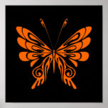 Flame Tattoo Butterfly Print
