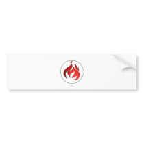 Flame Tuft of Fire from Hot Water Music Bumper Sticker