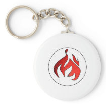Flame Tuft of Fire from Hot Water Music Keychain