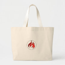 Flame Tuft of Fire from Hot Water Music Tote Bags