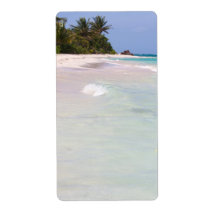 Flamenco Beach Culebra Puerto Rico Custom Shipping Labels