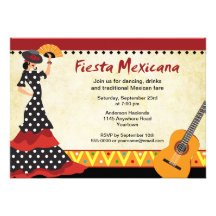Flamenco Dancer Fiesta Invitation