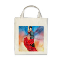FLAMENCO DANCER watercolour bags