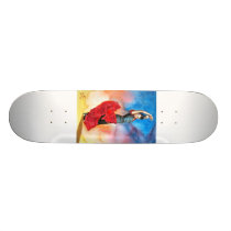 FLAMENCO DANCER watercolour skateboards