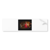 Flamenco fire lights a tea house in Tokyo, Japan Bumper Sticker