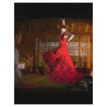 Flamenco fire lights a tea house in Tokyo, Japan Personalized Flyer