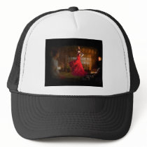 Flamenco fire lights a tea house in Tokyo, Japan Mesh Hat