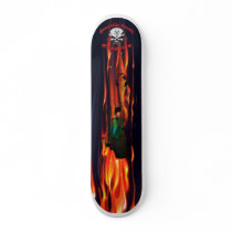 Flames and Pinup Girl Skate Board Decks