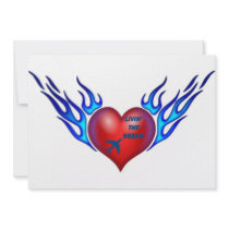 Flames & Jet Fuel Personalized Invitations