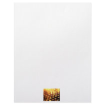 Flames of fire through a lattice photograph design customized letterhead