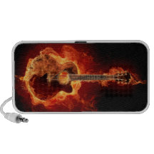Flamin guitar travel speaker