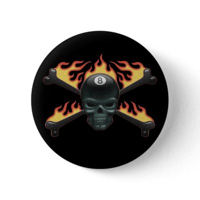Flaming 8 Skull by skullabee