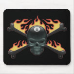 Flaming 8 Skull