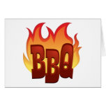 Flaming BBQ Cards