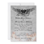 Flaming Biker Wedding Custom Invitation