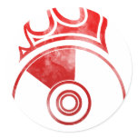 Flaming CD - Music Audio DJ Disc Jockey Sticker