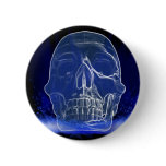 Flaming Cystal Skull Buttons