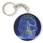 Flaming Cystal Skull keychains