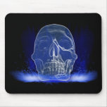 Flaming Cystal Skull Mouse Pads