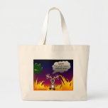 Flaming Deer Tote Canvas Bags