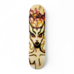 Flaming Demon Skate Deck