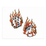 Flaming Dice Postcards