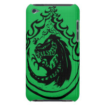 Flaming Dinosaur or Dragon by Nic Sweet Barely There iPod Cases