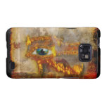Flaming Egyptian Eye of Horus 2 Samsung Galaxy Samsung Galaxy S Cases