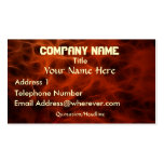 FLAMING FIRE FRACTAL  Business Card