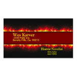 Flaming Fire Inferno Business Card