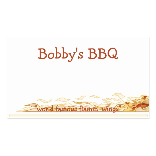 Flaming Fun Business Card