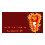 'Flaming Horned Bull Skull' Design