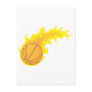 Flaming Hot Basketball Postcard