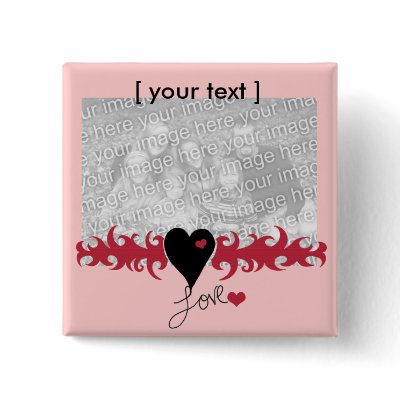 Flaming Love  template button by marcya7