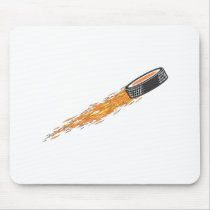 Flaming Puck mousepads