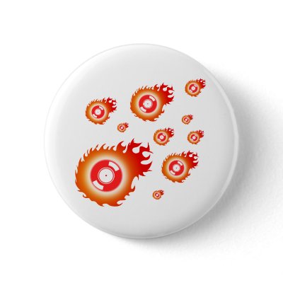 Flaming Records Buttons by HOTDJGEAR