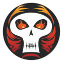 Flaming Skull stickers