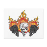 Flaming Skulls Postcards